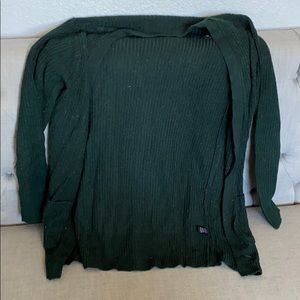 Forest green cardigan